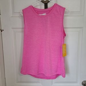 (435) Avia Woman's Activewear Workout Shirt, Size: Medium Color: Pink